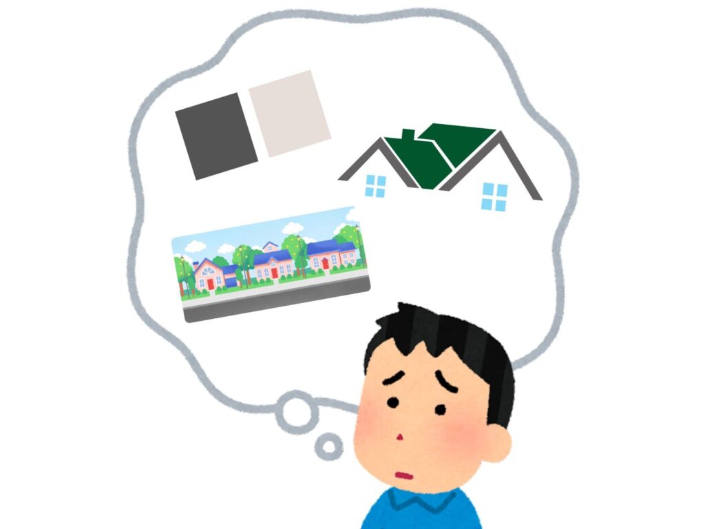 悩む人